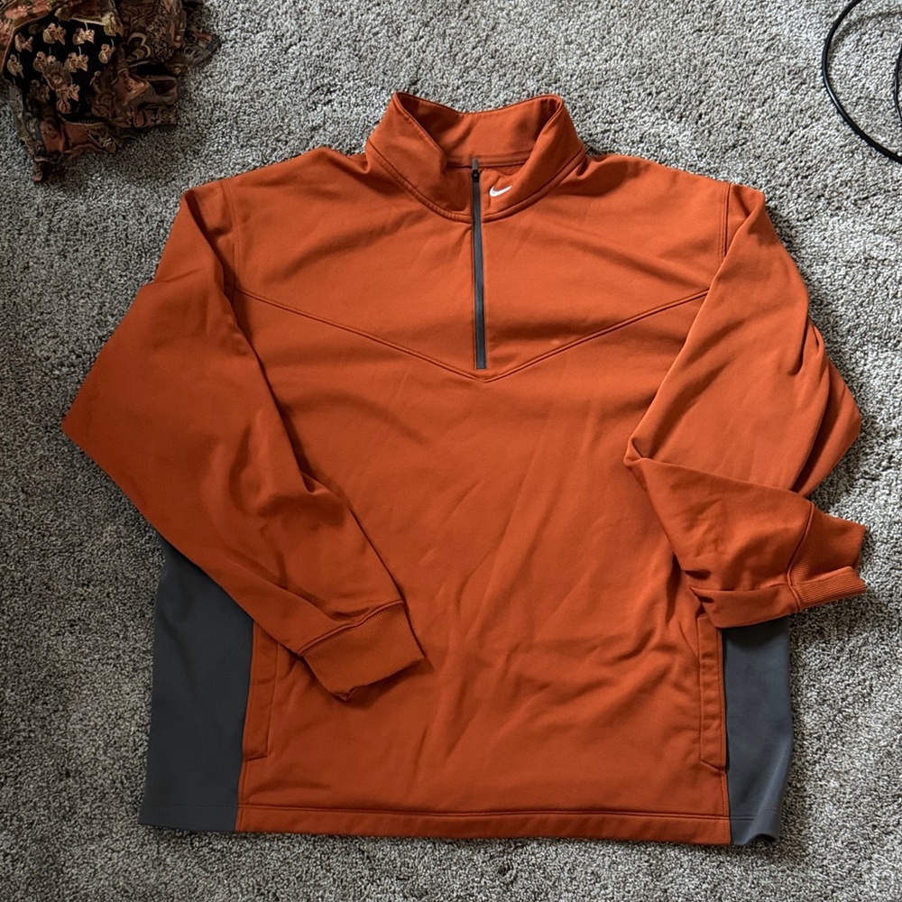 Nike Men's Performance Jacket in Orange and Gray